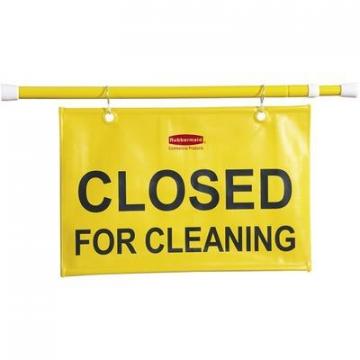 Rubbermaid 9S1500YWCT Closed For Cleaning Safety Sign