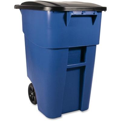 Rubbermaid 9W2700BE Brute Rollout Container with Lid