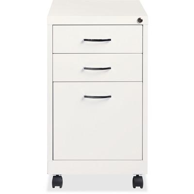 Lorell 21028 White 3-drawer Mobile Pedestal File