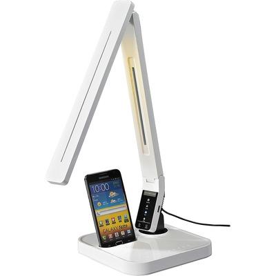 Lorell 99770 Micro USB Charger LED Desk Lamp