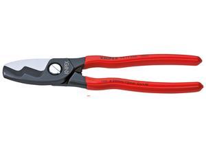 Knipex Cable Shears with twin cutting edge plastic coated 200 mm