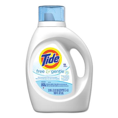 Tide 13890 Free & Gentle Liquid Laundry Detergent