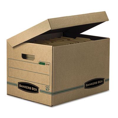 Bankers Box 12772 SYSTEMATIC Basic-Duty Attached Lid Storage Boxes