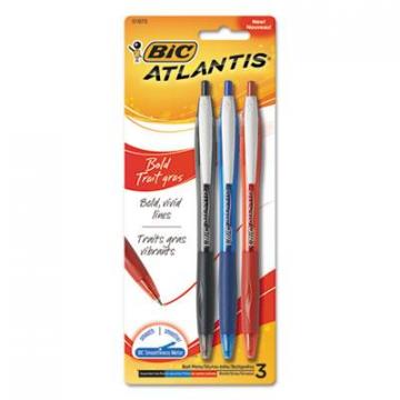 BIC VCGBP31AST Atlantis Bold Retractable Ballpoint Pen