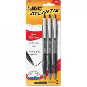 BIC VCGBP31BK Atlantis Retractable Ballpoint Pen