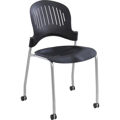 Safco 3385BL Zippi Plastic Stack Chair (Quantity 2)