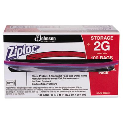 Ziploc 682253 Double Zipper Storage Bags