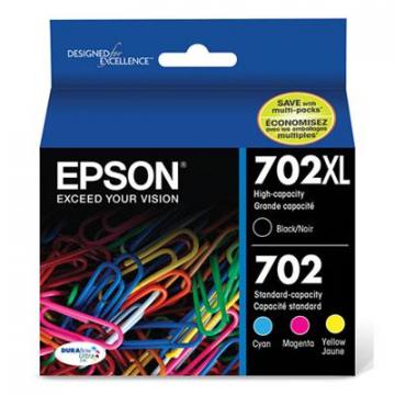 Epson T702XLBCS Black; Cyan; Magenta; Yellow Ink Cartridge