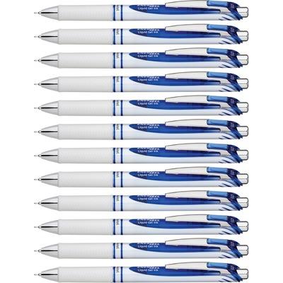 Pentel EnerGel BLN75PWCDZ Needle Tip Liquid Gel Ink Pens