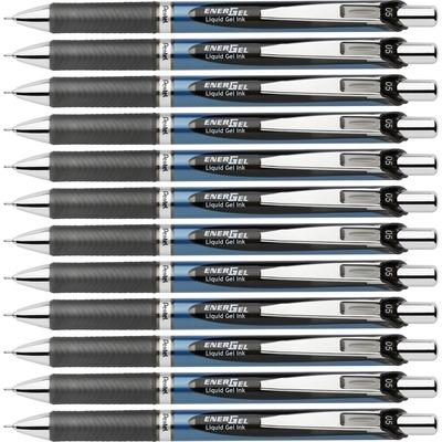Pentel EnerGel BLN75ABX Needle Tip Liquid Gel Ink Pens