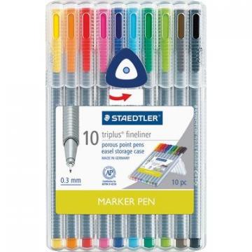 Staedtler 334SB10US Triplus Fineliner Marker Pen