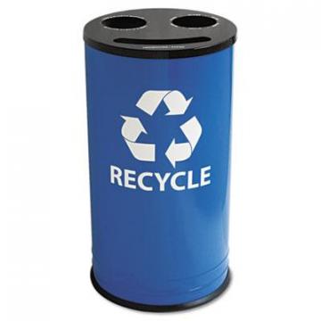 Ex-Cell RC15283RBL Round Three-Compartment Recycling Container