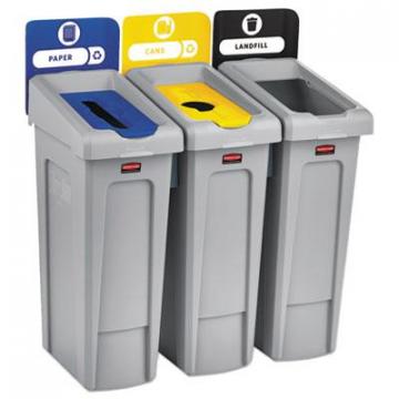 Rubbermaid 2007917 Commercial Slim Jim Recycling Station Kit