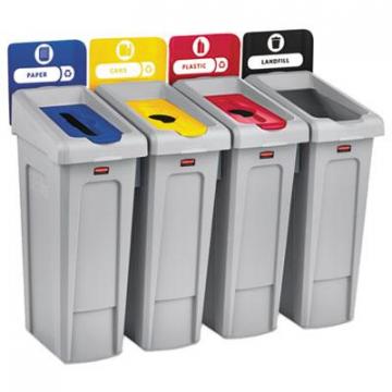 Rubbermaid 2007919 Commercial Slim Jim Recycling Station Kit