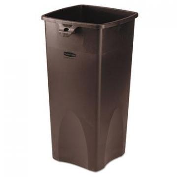 Rubbermaid 356988BRN Commercial Untouchable Square Waste Receptacle