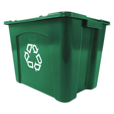 Rubbermaid 571473GRE Commercial Recycling Box