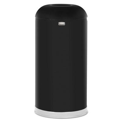Rubbermaid R32EGLBK Commercial Round Top Open Top Waste Receptacle