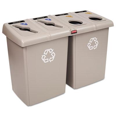Rubbermaid 1792374 Commercial Glutton Recycling Station