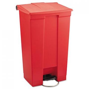 Rubbermaid 6146RED Commercial Indoor Utility Step-On Waste Container
