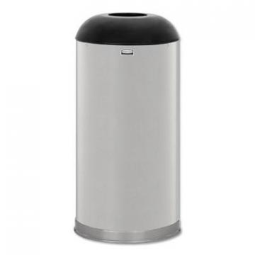 Rubbermaid R32SSSGL Commercial European & Metallic Series Receptacle with Drop-In Dome Top
