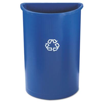 Rubbermaid 352073BLU Commercial Half-Round Recycling Container