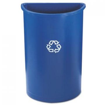 Rubbermaid 352073BLU Commercial Half-Round Recycling Container
