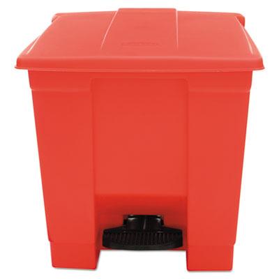 Rubbermaid 6143RED Commercial Indoor Utility Step-On Waste Container