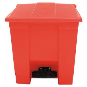 Rubbermaid 6143RED Commercial Indoor Utility Step-On Waste Container