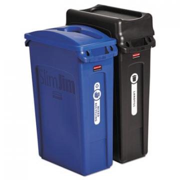 Rubbermaid 1998896 Commercial Slim Jim Recycling Container