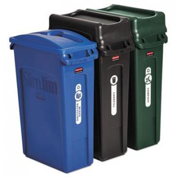 Rubbermaid 1998897 Commercial Slim Jim Recycling Container