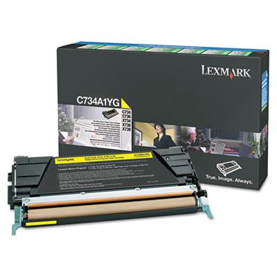 Lexmark X748H1YG Yellow Toner Cartridge