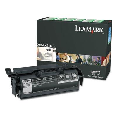 Lexmark X654X41G Black Toner Cartridge