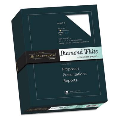 Southworth 3122010 25% Cotton Diamond White Business Paper