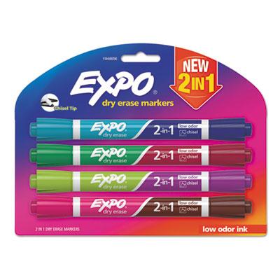 EXPO 1944656 2-in-1 Dry Erase Markers