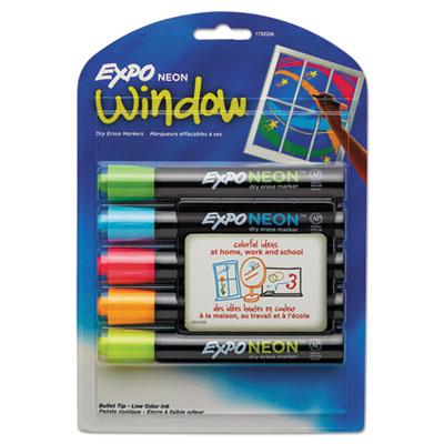 EXPO 1752226 Neon Windows Dry Erase Marker