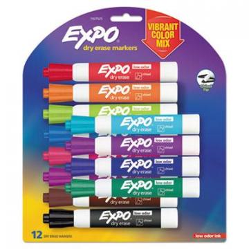 EXPO 1927525 Low Odor Dry Erase Vibrant Color Markers