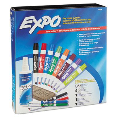 EXPO 80054 Low-Odor Dry Erase Marker Eraser and Cleaner Kit
