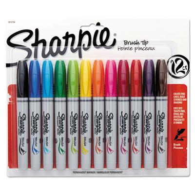 Sharpie 1810704 Brush Tip Permanent Marker