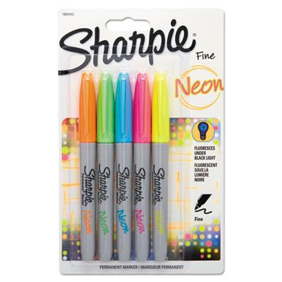 Sharpie 1860443 Neon Permanent Markers