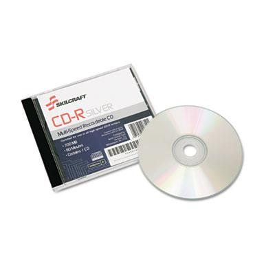 AbilityOne 7045014445160, CD-R Disc, 700MB/80min, 52x, Jewel Case