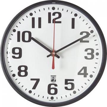 AbilityOne 5573153 Plastic Frame SelfSet Wall Clock
