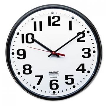 AbilityOne 3897944 Slimline Round Wall Clock