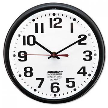 AbilityOne 3897958 Slimline Round Wall Clock