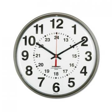 AbilityOne 4919814 Atomic Slimline Wall Clock