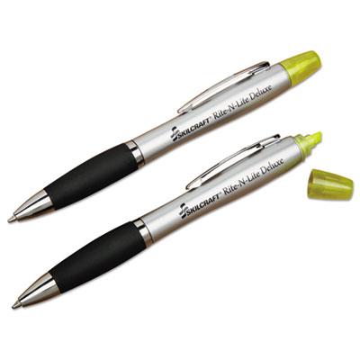 AbilityOne 7520016206416, Rite-N-Lite Deluxe, Pen/Yellow Highlighter, Dozen