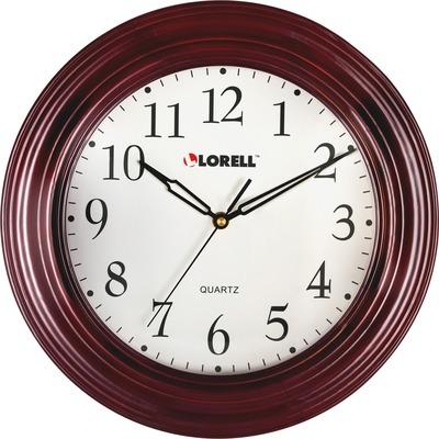 Lorell 60988 13-1/4" Woodgrain Wall Clock
