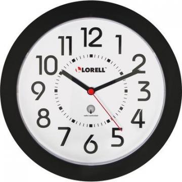 Lorell 60990 9" Radio Controlled Profile Wall Clock