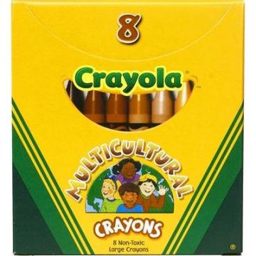 Crayola 52080W Large Multicultural Crayons