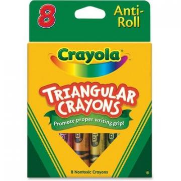 Crayola 524008 Triangular Anti-roll Crayons