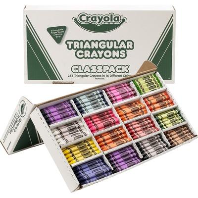 Crayola 528039 Triangular Anti-roll Crayons